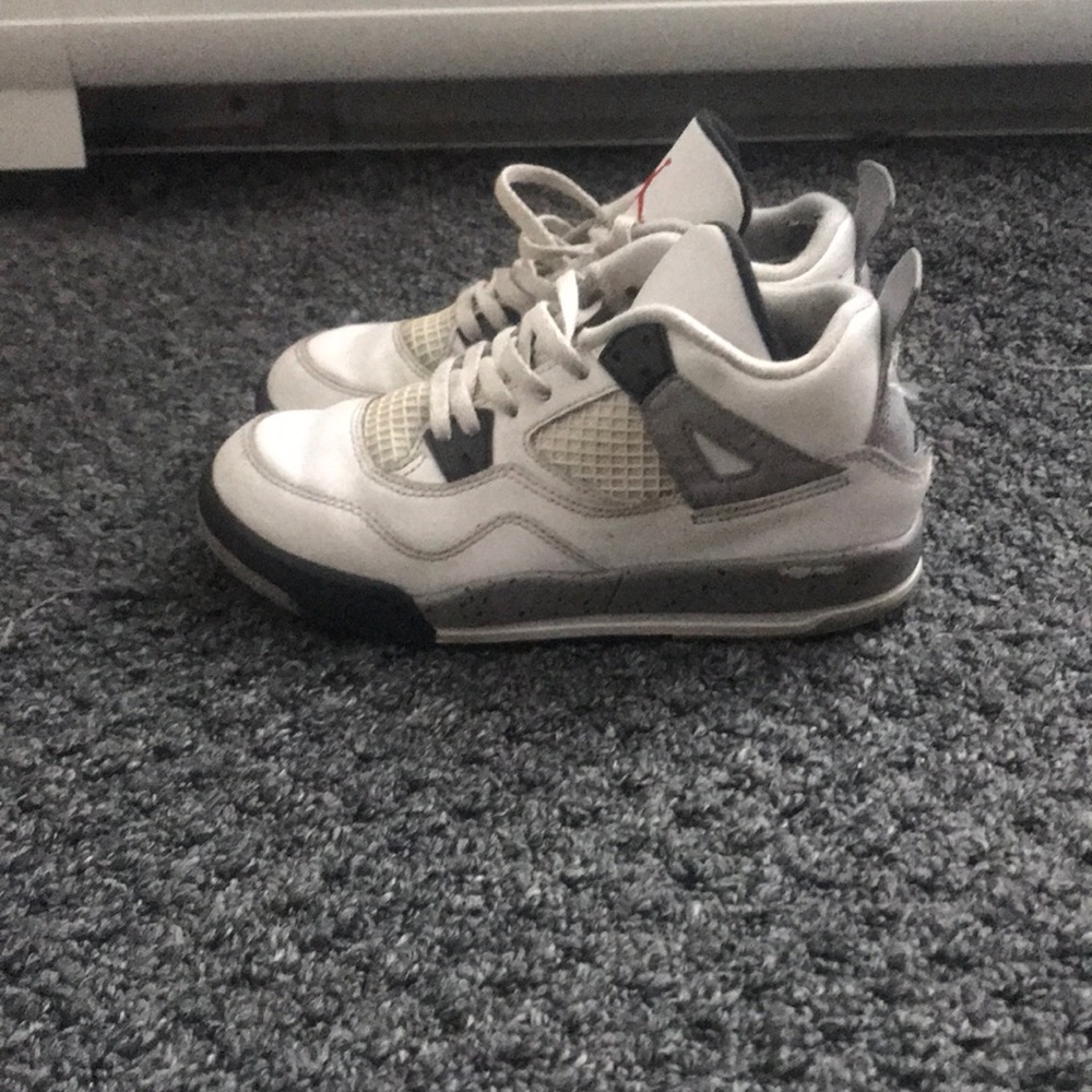 Kids Air Jordan retro 4 cement